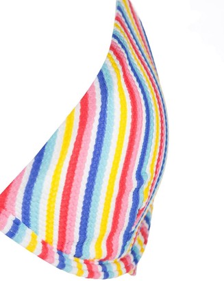 Onia Anna striped print bikini top