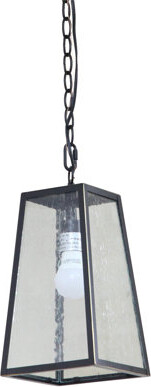 17 Stories Imperial Black 1-Bulb 16" H Outdoor Hanging Lantern