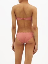 Thumbnail for your product : Marysia Swim Antibes Scalloped-edge Bikini Briefs - Pink