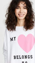 Thumbnail for your product : Wildfox Couture Wildfox My Heart Belongs To My Dog Sweatshirt