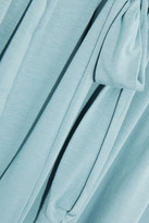 Thumbnail for your product : Eberjey Romina Lace-trimmed Stretch-modal Jersey Robe - Light denim