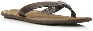 Dune London DUNE MENS IKE - Leather Toe Post Casual Sandal