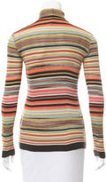 Thumbnail for your product : M Missoni Striped Turtleneck Top