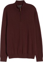 Thumbnail for your product : Nordstrom Half Zip Cotton & Cashmere Pullover