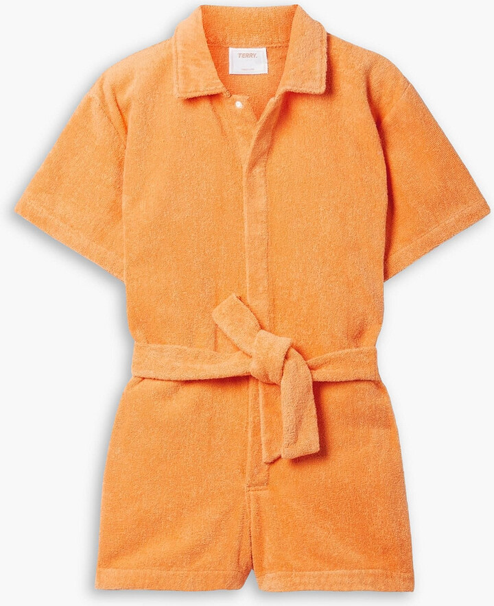 TERRY TOWELLING Il Pareo cottonterry playsuit ShopStyle Jumpsuits