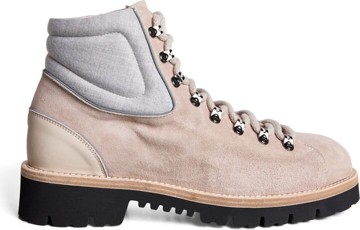 Eleventy Suede Lace-Up Boots