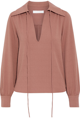 See by Chloe Textured-crepe Blouse