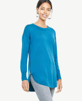 Thumbnail for your product : Ann Taylor Extrafine Merino Wool Side Zip Round Hem Sweater