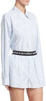Thumbnail for your product : Alexander Wang Stripe Button-Down Bodysuit