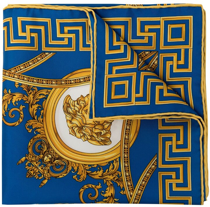 Versace Printed Silk Scarf | Shop the world's largest collection 