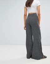 Thumbnail for your product : Pull&Bear Wide Leg Pant In Stripe