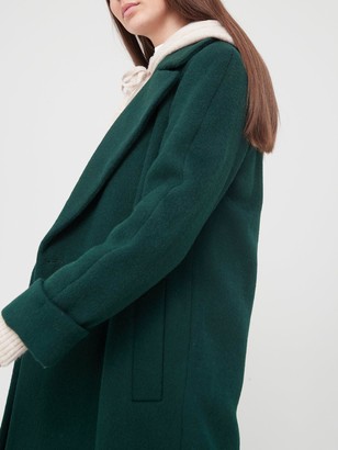 Dorothy Perkins Boyfriend Premium Wool Coat - Green