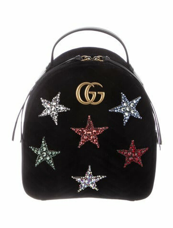 Gucci GG Marmont Embellished Stars Backpack Black ShopStyle