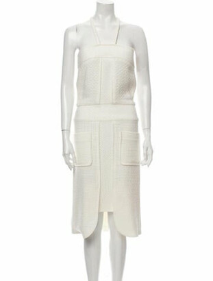 Chanel 2014 Midi Length Dress White
