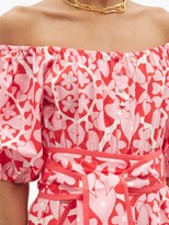 Thumbnail for your product : HESTER BLY Laaka Ema Floral-print Cotton-poplin Maxi Dress - Pink
