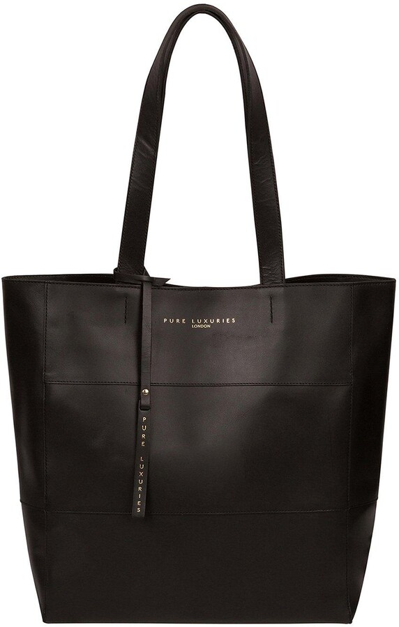 Pure Luxuries London Exclusive Ashurst Large Open Top Leather Tote Bag ...