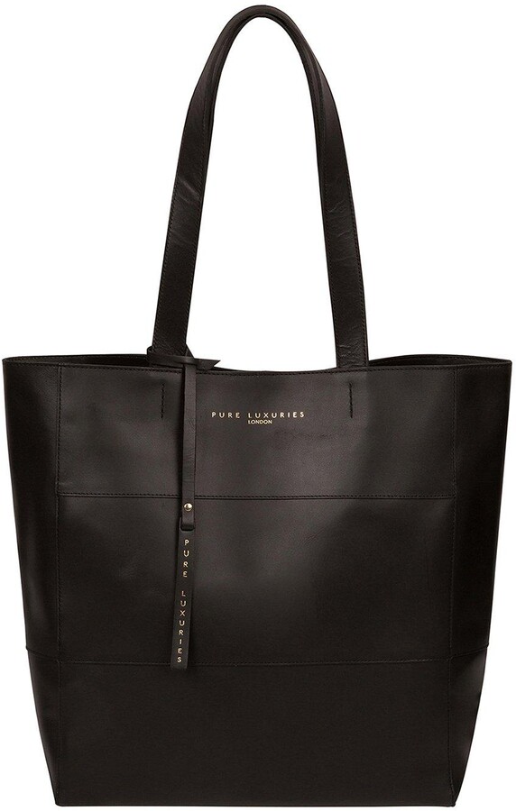 Pure Luxuries London Exclusive Ashurst Large Open Top Leather Tote Bag
