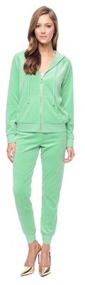 Juicy Couture Outlet - MODERN TRACK SLIM VELOUR PANT