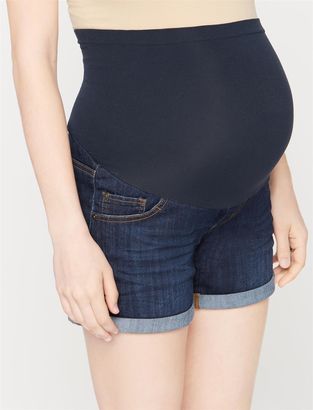 A Pea in the Pod Secret Fit Belly Cuffed Maternity Shorts