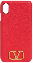 Thumbnail for your product : Valentino Garavani Grained Leather Iphone Xs Max Case