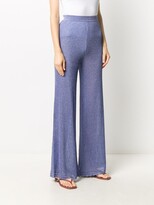 Thumbnail for your product : M Missoni Flared Ribbed Knit Trousers