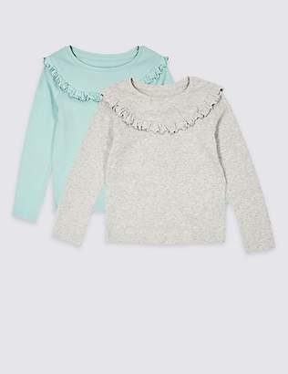 Marks and Spencer 2 Pack Cotton Rich Tops (3 Months - 7 Years)