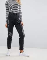 Thumbnail for your product : WÅVEN Elsa Destroyed Mom Jeans