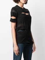 Thumbnail for your product : Diesel Semi-Sheer Cut-Out T-Shirt