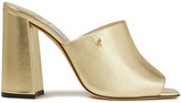 Thumbnail for your product : Jimmy Choo Baia 100 Metallic Leather Mules