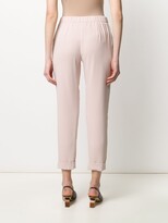 Thumbnail for your product : P.A.R.O.S.H. High-Waisted Cropped Trousers