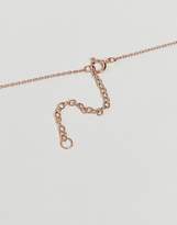 Thumbnail for your product : ASOS Rose Gold Plated Sterling Silver Cut Out Heart Coin Necklace