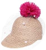 Thumbnail for your product : Simonetta STRAW HAT W/ POMPOM