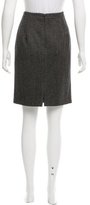 Thumbnail for your product : Andrew Gn Virgin Wool-Blend Printed Skirt w/ Tags