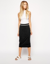 Thumbnail for your product : ASOS Pencil Skirt with Stripe Elastic Waistband