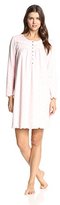 Thumbnail for your product : Aria Women's Print Brushed Knit Short Long Sleeve Print Knit Gown