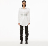 Thumbnail for your product : Alexander Wang Women's Logo Elastic Dress In Cotton Poplin White