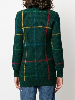 JC de Castelbajac Pre-Owned 1970s Knitted Check Jacket