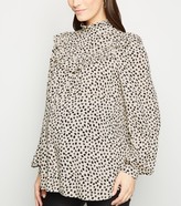 Thumbnail for your product : New Look Maternity Spot Frill Trim Blouse