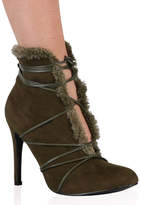 Thumbnail for your product : Public Desire Elora Ankle Boots in Khaki