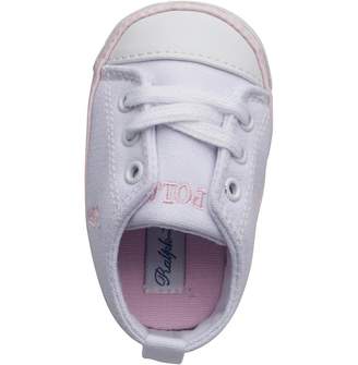 Ralph Lauren Baby Girls Bal Harbour Crib Shoes Pink/Navy