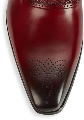 Magnanni Ames Leather Monk-Strap Shoes