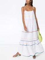 Thumbnail for your product : Araks Zoelle stripe-trim maxi dress