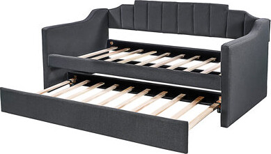 Latitude Run Upholstered Twin Daybed With Trundle