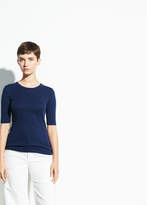 Thumbnail for your product : Elbow Sleeve Pima Cotton Crew