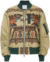 Thumbnail for your product : Sacai embroidered flight jacket