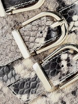 Thumbnail for your product : Joie Calinda Buckle Snakeskin-Embossed Leather Ankle Boots
