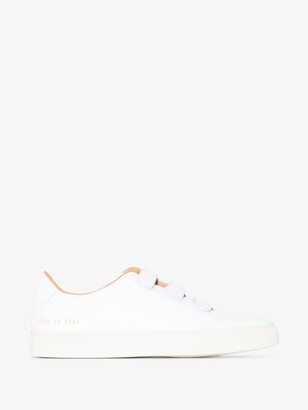 Common Projects White Achilles Low Velcro Sneakers