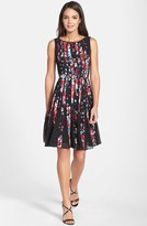 Thumbnail for your product : Adrianna Papell Floral Print Chiffon Fit & Flare Dress