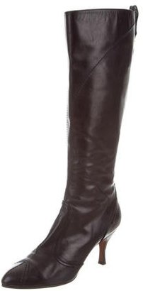 Louis Vuitton Leather Knee-High Boots