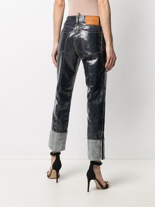 DSQUARED2 Laminated-Finish Denim Jeans